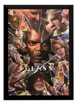 Quadro Filme Vidro Glass Corpo Fechado Arte Poster Moldurado Quadro Filme Vidro Glass Corpo Fechado Arte Poster Moldurado