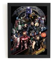 Quadro Filme Vingadores Guerra Infinita Arte Avengers