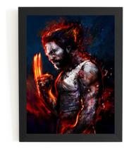 Quadro Filme Wolverine Arma X Men Arte Poster Moldurado