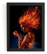 Quadro Filme X Men Fenix Negra Arte Poster Moldurado