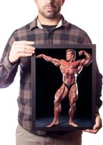 Quadro Fisiculturista Dorian Yates Academia Foto Decoração