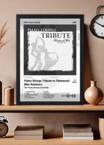 Quadro Fleetwood Mac Rumours (Grayscale) Com Vidro Tamanho:21cm x 30cm (A4)