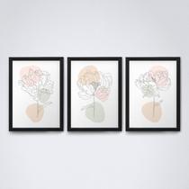 Quadro Flores Abstratas 33 Quadro Flores Abstratas 33