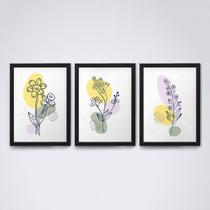 Quadro Flores Abstratas 64 Quadro Flores Abstratas 64