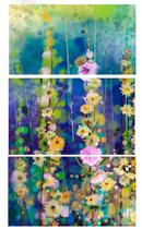 Quadro Flores do Campo 70x150 trio Atelier Valverde