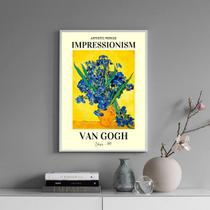 Quadro Flores Impressionistas - Van Gogh 33x24cm - com vidro