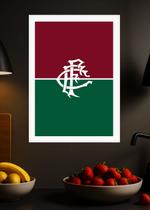 Quadro Fluminense Memórias com Vidro e Moldura Branca Quadro Fluminense Memórias com Vidro e Moldura Branca