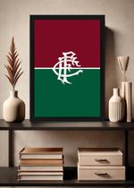 Quadro Fluminense Memórias com Vidro e Moldura Preta Quadro Fluminense Memórias com Vidro e Moldura Preta