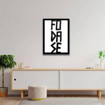 Quadro Foda-Se 24X18Cm - Com Vidro