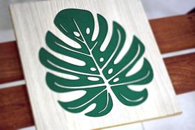 Quadro folha de adão mdf Quadro folha de adão mdf