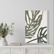 Quadro Folhas Verde Claro e Forte - Moldura Caixa + Foam + Vidro em Vários Tamanhos - Artfine Quadro Folhas Verde Claro e Forte - Moldura Caixa + Foam + Vidro em Vários Tamanhos - Artfine