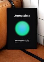 Quadro Força/Autoestima com Vidro e Moldura Preta Tam:A4 Quadro Força/Autoestima com Vidro e Moldura Preta Tam:A4