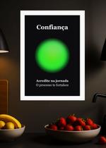 Quadro Força/Confiança com Vidro e Moldura Branca Tamanho:21cm x 30cm (A4) Quadro Força/Confiança com Vidro e Moldura Branca Tamanho:21cm x 30cm (A4)