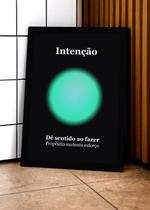 Quadro Força/Intenção com Vidro e Moldura Tam:A4 Quadro Força/Intenção com Vidro e Moldura Tam:A4