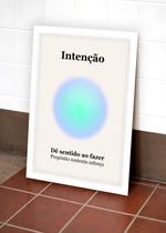 Quadro Força/Intenção com Vidro e Moldura Tam:A4 Quadro Força/Intenção com Vidro e Moldura Tam:A4