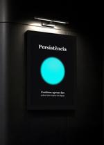 Quadro Força/Persistência com Vidro e Moldura Tam:A4 Quadro Força/Persistência com Vidro e Moldura Tam:A4