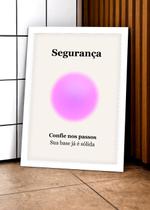 Quadro Força/Segurança com Vidro e Moldura Tam:A4 Quadro Força/Segurança com Vidro e Moldura Tam:A4
