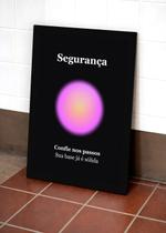 Quadro Força/Segurança com Vidro e Moldura Tam:A4 Quadro Força/Segurança com Vidro e Moldura Tam:A4