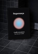 Quadro Força/Segurança com Vidro e Moldura Tam:A4 Quadro Força/Segurança com Vidro e Moldura Tam:A4