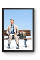 Quadro Forrest Gump Poster Moldurado