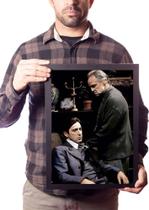 Quadro Foto Michael & Don Vito Corleone Poderoso Chefão