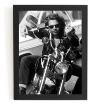 Quadro Foto Michael Hutchence Moto Inxs Poster Moldurado