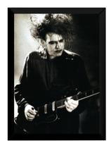 Quadro Foto Post Punk Goth Rock Robert Smith Cure 42x29cm