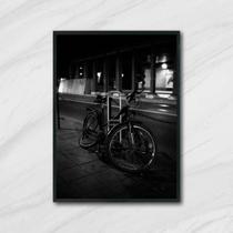 Quadro Fotografia Bicicleta Pneu Furado 24x18cm - com vidro - Quadros On-line