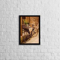 Quadro Fotografia Bicicleta Vintage 33x24cm - com vidro