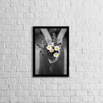 Quadro Fotografia Bouquet de Margaridas 33x24cm - com vidro - Quadros On-line Quadro Fotografia Bouquet de Margaridas 33x24cm - com vidro - Quadros On-line
