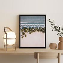 Quadro Fotografia Calçadão De Copacabana Coqueiros 45x34cm - com vidro Quadro Fotografia Calçadão De Copacabana Coqueiros 45x34cm - com vidro