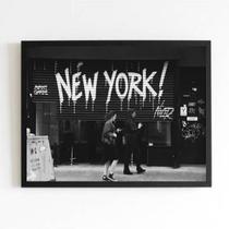 Quadro Fotografia Cena New York 33x24cm - com vidro