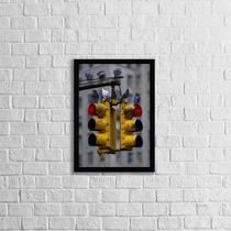 Quadro Fotografia Farol de Trânsito 33x24cm - com vidro Quadro Fotografia Farol de Trânsito 33x24cm - com vidro