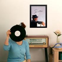Quadro Fotografia Frank Sinatra Com Assinatura 24x18cm - com vidro