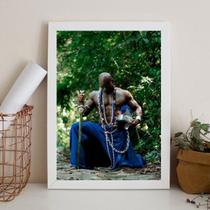 Quadro Fotografia Ogum 45X34Cm - Com Vidro