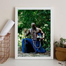 Quadro Fotografia Ogum 45X34Cm - Com Vidro