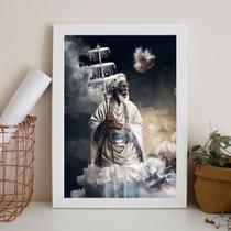 Quadro Fotografia Pai Oxalá 45x34cm - com vidro