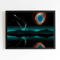 Quadro Fotografia Planetas 45x34cm - com vidro Quadro Fotografia Planetas 45x34cm - com vidro