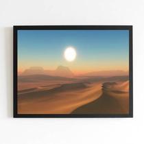 Quadro Fotografia Sol do Deserto 24x18cm Quadro Fotografia Sol do Deserto 24x18cm