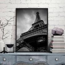 Quadro Fotografia Torre Eiffel 24X18Cm - Com Vidro