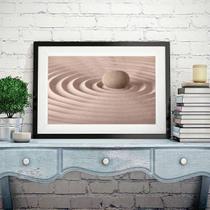 Quadro Fotografia Zen Areia - 60x48cm Quadro Fotografia Zen Areia - 60x48cm