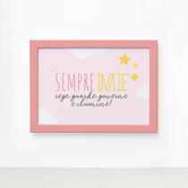 Quadro Frase Anjo da Guarda Infantil Rosa Moldura Rosa 22x32 Quadro Frase Anjo da Guarda Infantil Rosa Moldura Rosa 22x32