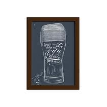 Quadro Frase Boteco Males Moldura Marrom 22x32cm Quadro Frase Boteco Males Moldura Marrom 22x32cm