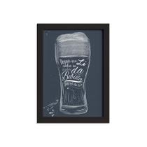 Quadro Frase Boteco Males Moldura Preta 33x43cm Quadro Frase Boteco Males Moldura Preta 33x43cm