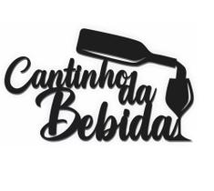 Quadro Frase Cantinho da breja Mdf 3mm com garrafa decoração