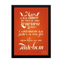 Quadro Frase De Reflexão Inspiração Motivação 42x29cm