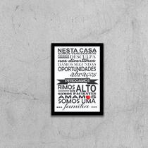 Quadro Frases Sobre Família 24x18cm Quadro Frases Sobre Família 24x18cm