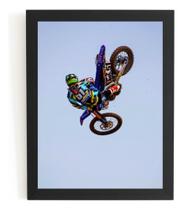 Quadro Freestyle Motocross Foto Poster Com Moldura