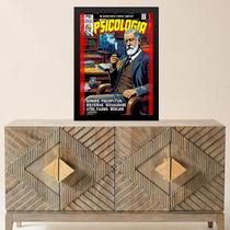 Quadro Freud - Psicologia 24x18cm - com vidro