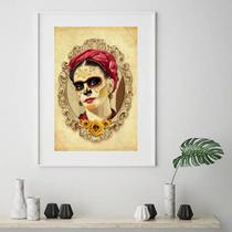 Quadro Frida Dia De Los Muertos - 60x48cm Quadro Frida Dia De Los Muertos - 60x48cm